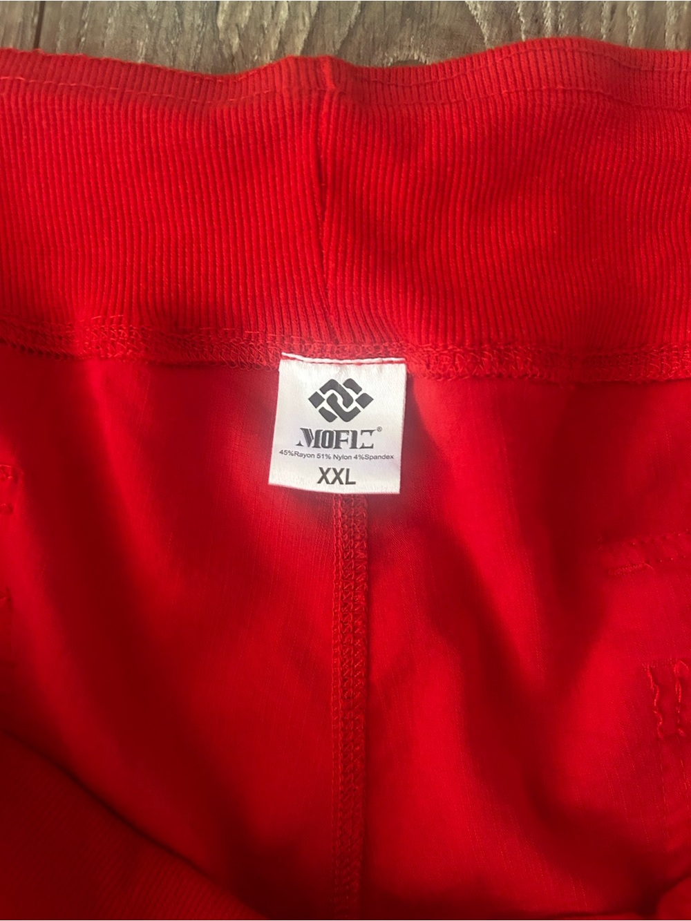 Mofiz Red Cropped Drawstring Cargo Pants - Picture 4 of 6